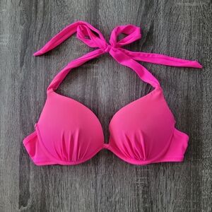 Victoria's Secret Hot Pink Push Up Bikini Top